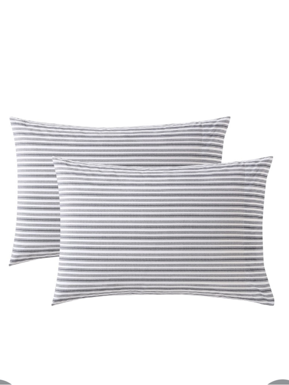 Nautica Home Standard Pillowcase Pair - BLUE STRIPE 100% Cotton